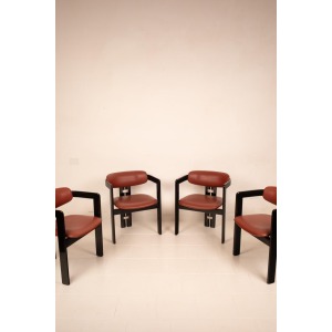 Pamplona" chairs by Augusto Savini for Pozzi