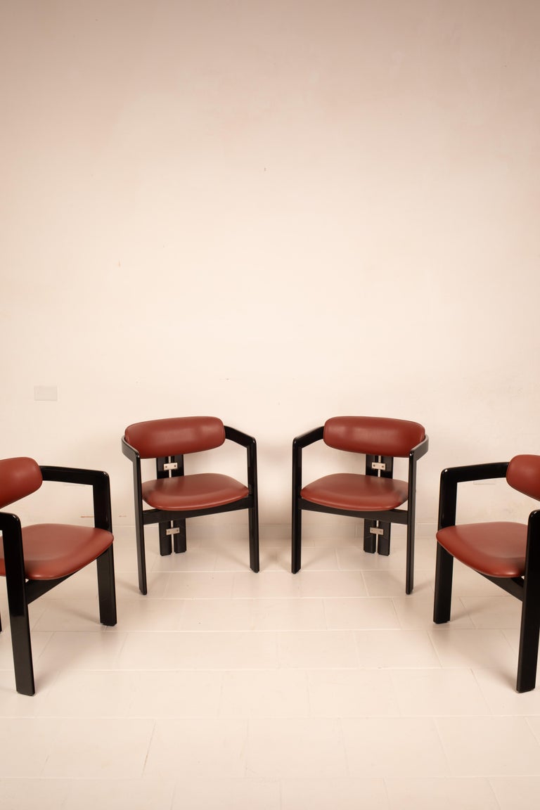 Pamplona" chairs by Augusto Savini for Pozzi