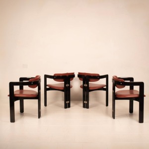 Pamplona" chairs by Augusto Savini for Pozzi