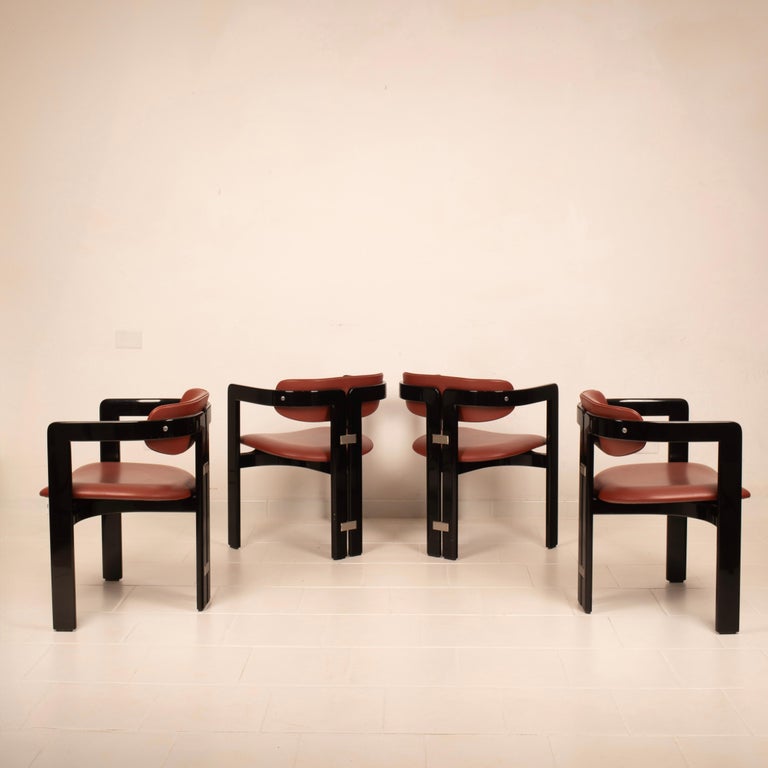 Pamplona" chairs by Augusto Savini for Pozzi