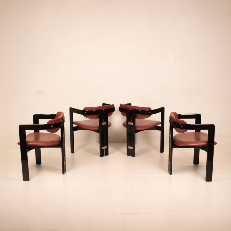 Pamplona" chairs by Augusto Savini for Pozzi