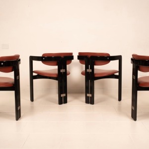 Pamplona" chairs by Augusto Savini for Pozzi