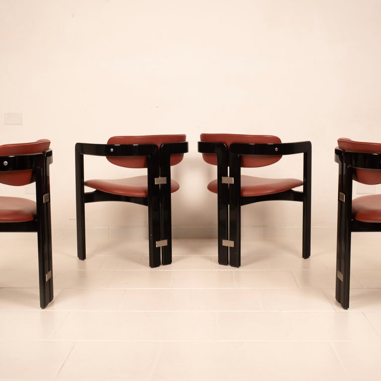 Pamplona" chairs by Augusto Savini for Pozzi