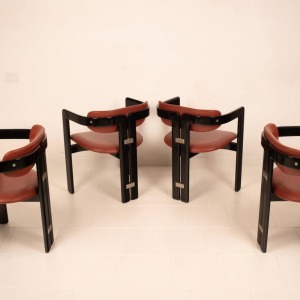 Pamplona" chairs by Augusto Savini for Pozzi