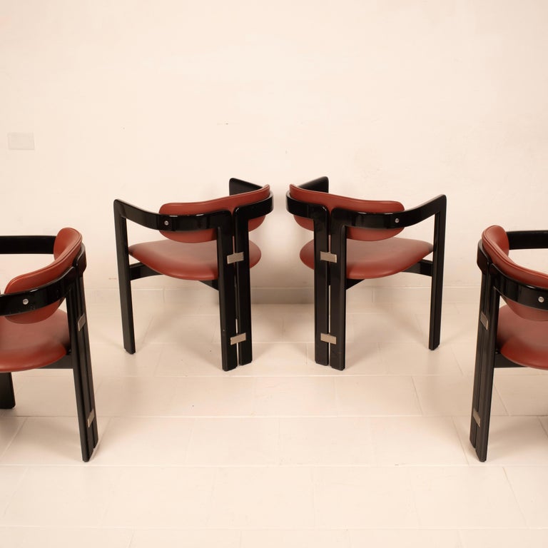 Pamplona" chairs by Augusto Savini for Pozzi