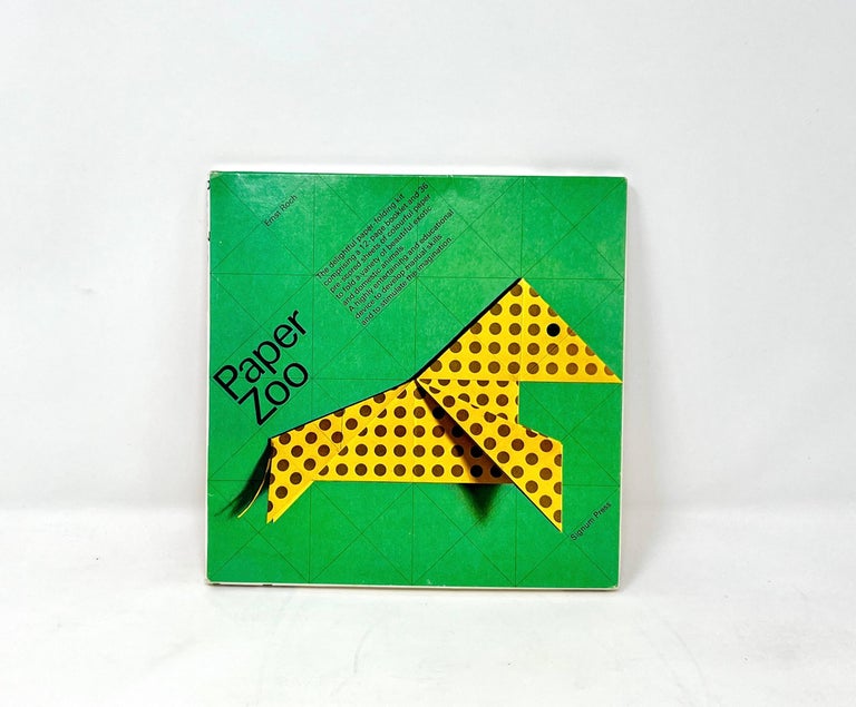 Paper Zoo by Ernst Roch ... 1974 Origami Paper-Folding Kit, Near-Mint Condition
