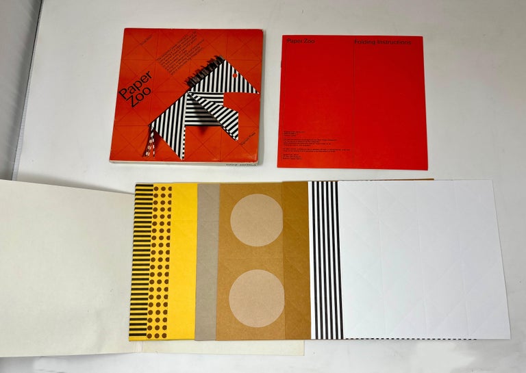 Paper Zoo by Ernst Roch ... 1974 Origami Paper-Folding Kit, Near-Mint Condition