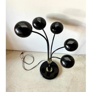 Post-Modern Eyeball Black Metal Multi-Arm Adjustable Task Lamp