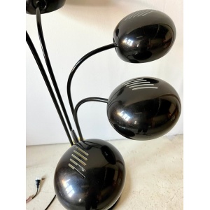 Post-Modern Eyeball Black Metal Multi-Arm Adjustable Task Lamp