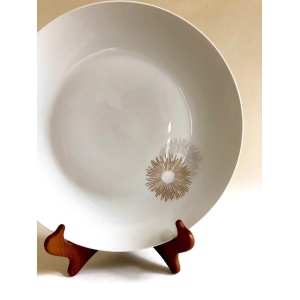 Raymond Loewy for Rosenthal Form 2000 MCM Chop Plate in Sunburst Pattern