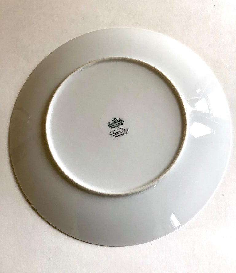 Raymond Loewy for Rosenthal Form 2000 MCM Chop Plate in Sunburst Pattern