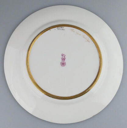 A fine antique porcelain hand-painted Royal Doulton Cabinet Plate signed C.1900 - Image 5