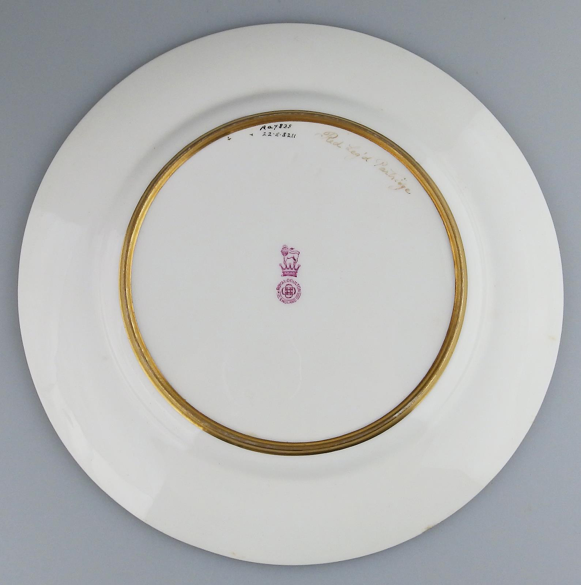 A fine antique porcelain hand-painted Royal Doulton Cabinet Plate signed C.1900