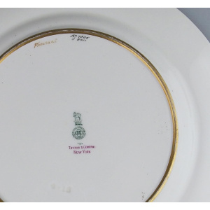 Tiffany & Co antique porcelain hand-painted Royal Doulton Cabinet Plate C.1900