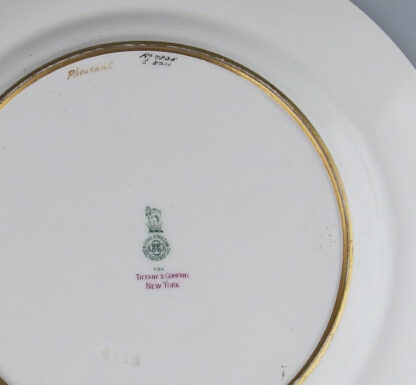 Tiffany & Co antique porcelain hand-painted Royal Doulton Cabinet Plate C.1900 - Image 6