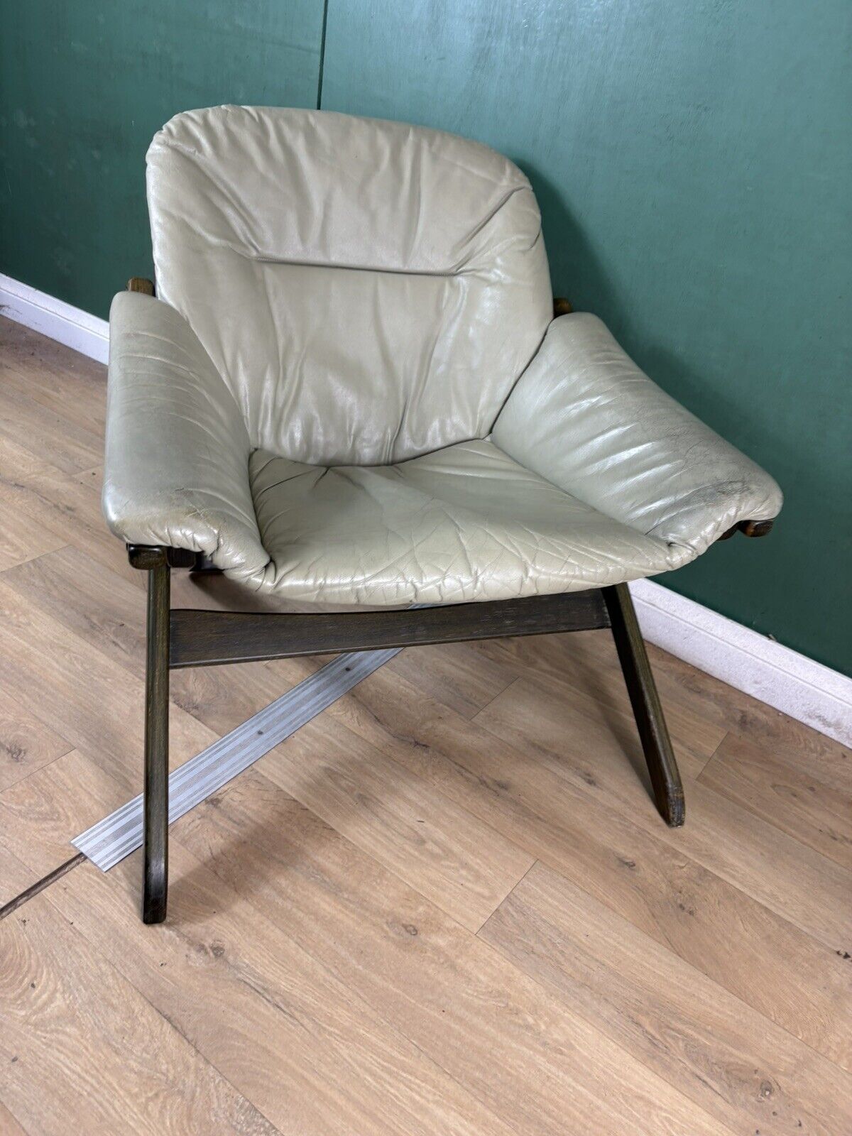Retro Vintage Mid Century Swedish 🇸🇪 Lounge Chair By Gote Mobler-Courier