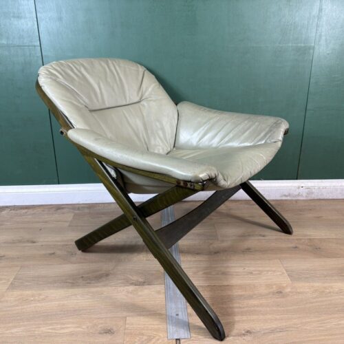 Retro Vintage Mid Century Swedish 🇸🇪 Lounge Chair By Gote Mobler-Courier