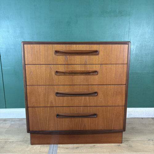 Retro Vintage Mid Century Teak G Plan Fresco Chest Of Drawers-Courier