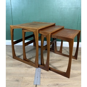 Retro Vintage Mid Century Teak G Plan Quadrille Nest Of Tables