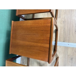 Retro Vintage Mid Century Teak G Plan Quadrille Nest Of Tables