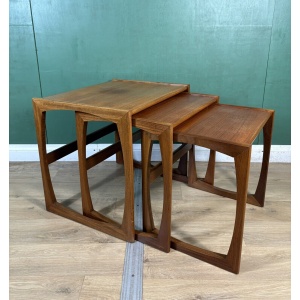 Retro Vintage Mid Century Teak G Plan Quadrille Nest Of Tables
