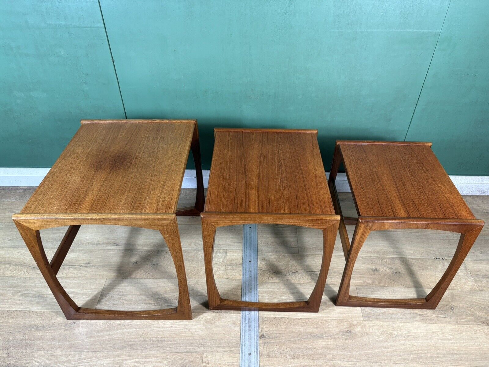 Retro Vintage Mid Century Teak G Plan Quadrille Nest Of Tables
