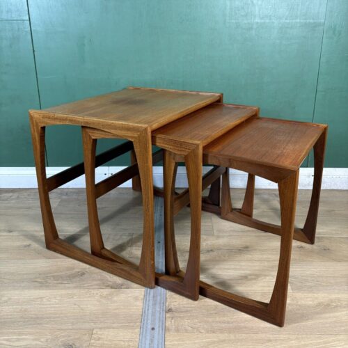 Retro Vintage Mid Century Teak G Plan Quadrille Nest Of Tables