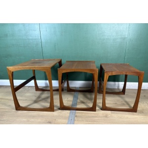 Retro Vintage Mid Century Teak G Plan Quadrille Nest Of Tables