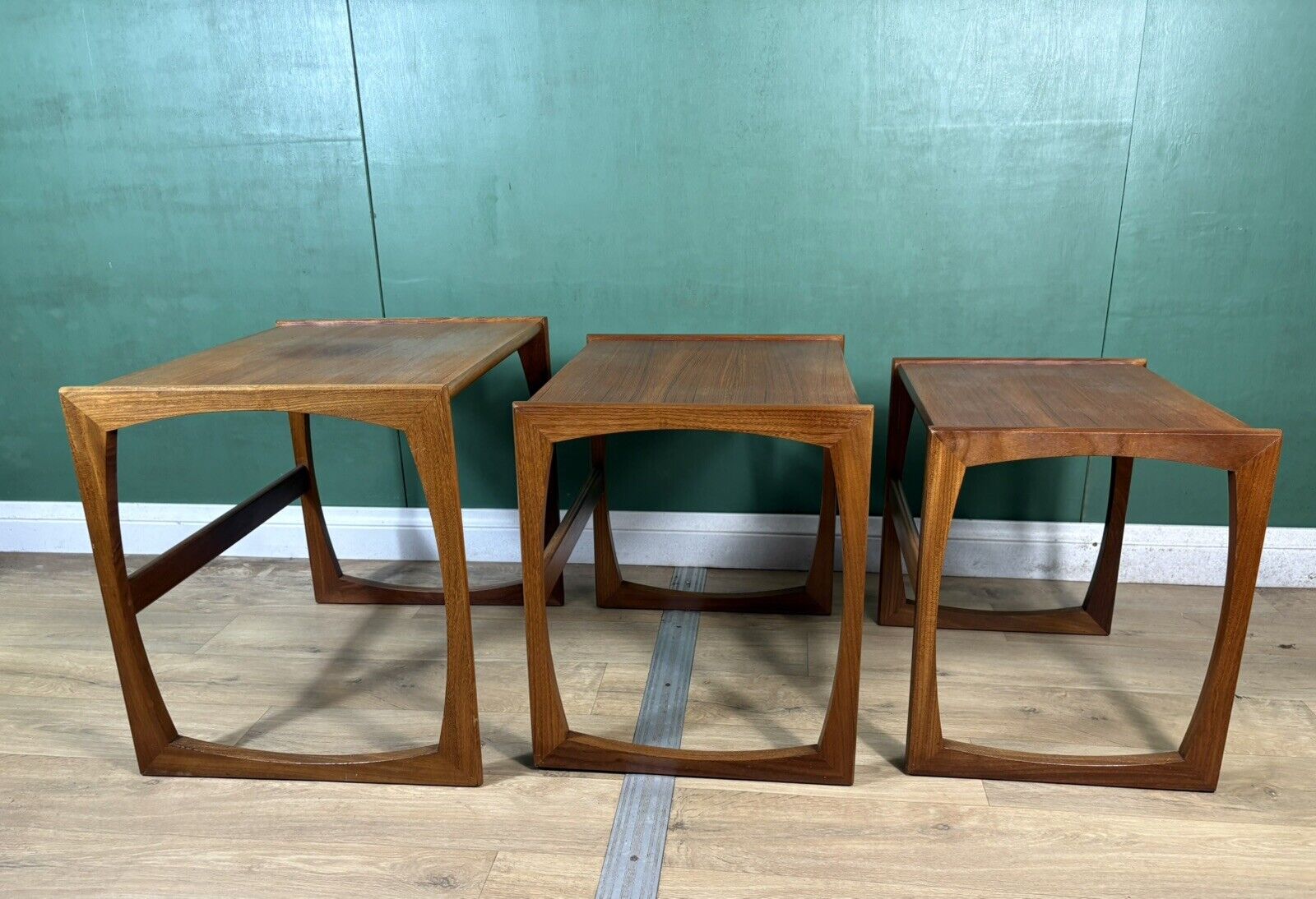 Retro Vintage Mid Century Teak G Plan Quadrille Nest Of Tables