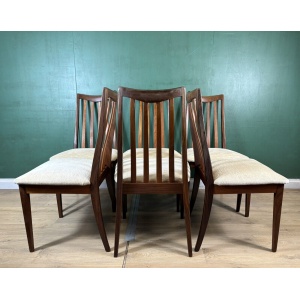 Retro Vintage Mid Century Teak G Plan Set Of 6x Chairs-Courier