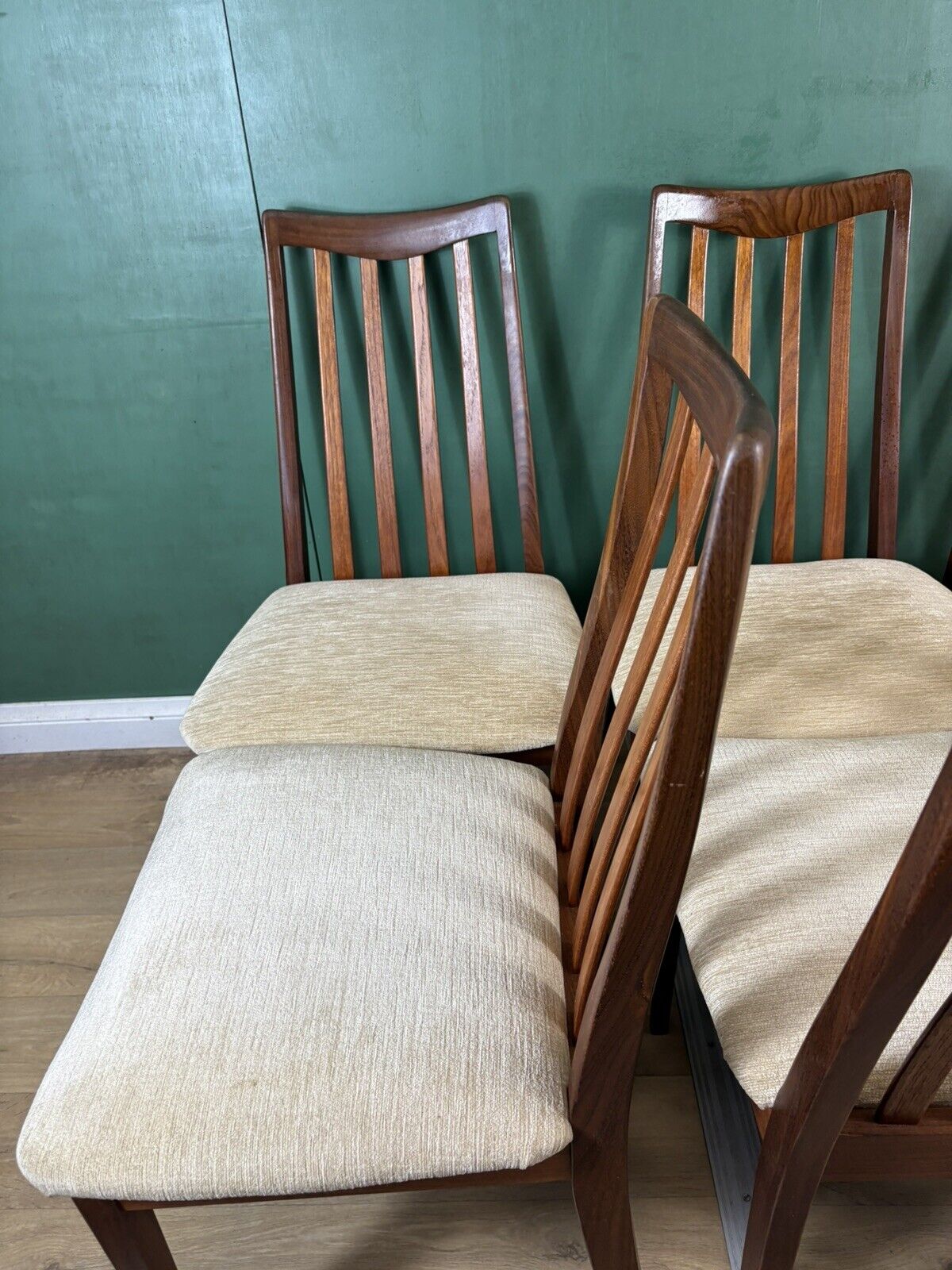 Retro Vintage Mid Century Teak G Plan Set Of 6x Chairs-Courier