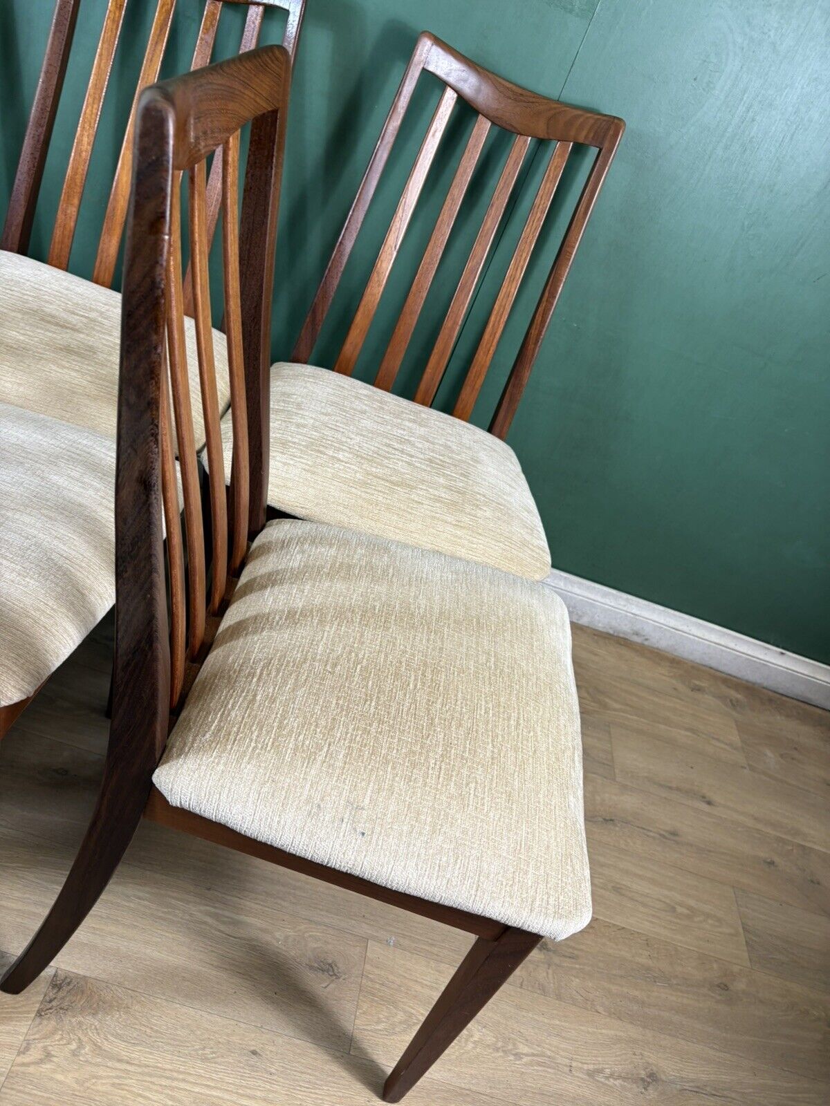 Retro Vintage Mid Century Teak G Plan Set Of 6x Chairs-Courier