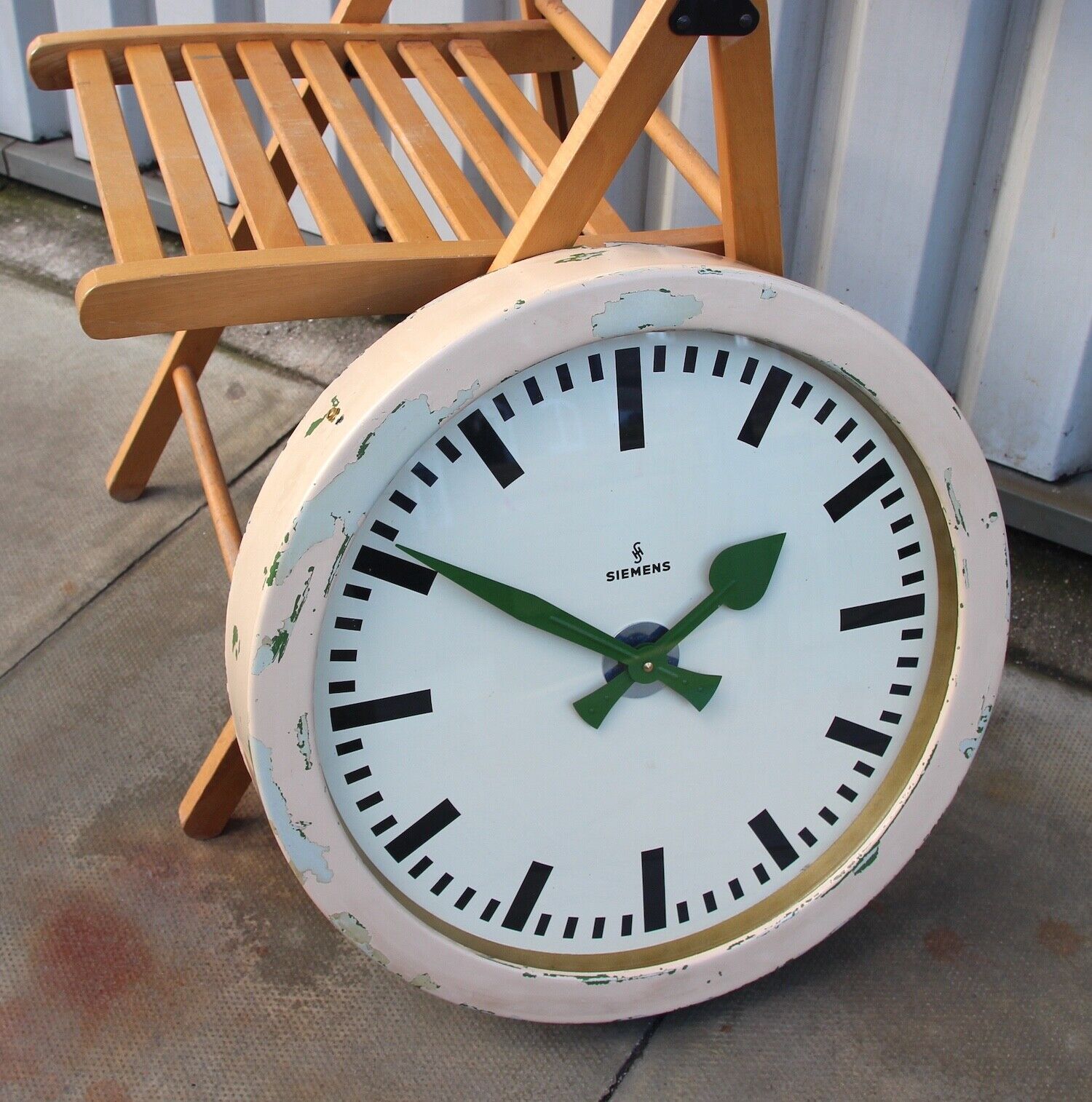 Mid Century Wall Clock By Siemens, 1950s