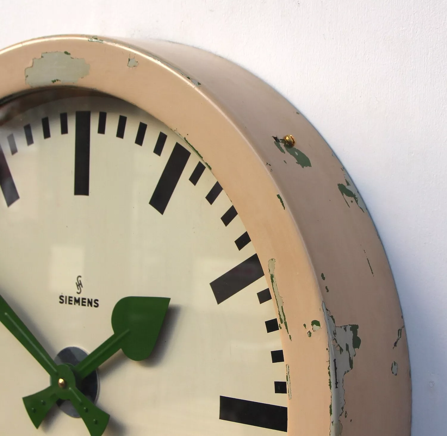 Mid Century Wall Clock By Siemens, 1950s