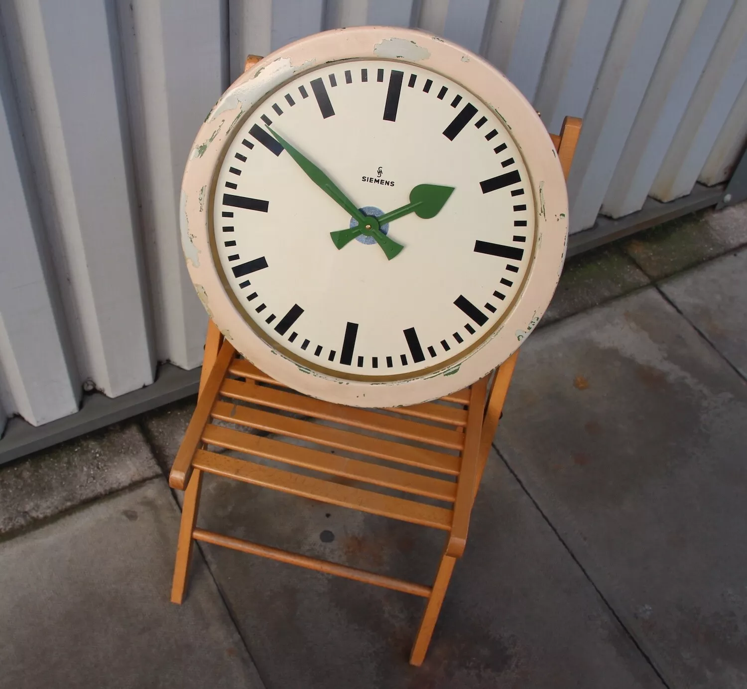Mid Century Wall Clock By Siemens, 1950s