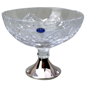 A vintage cut glass & Dutch solid silver Candy Bowl C.20thC