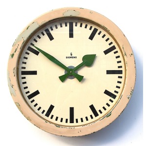 Mid Century Wall Clock By Siemens, 1950s