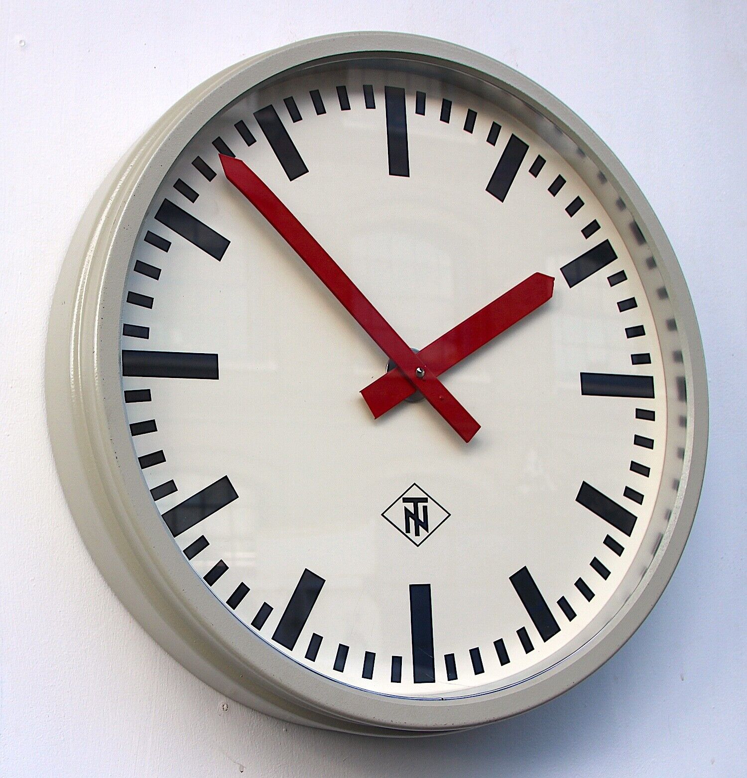 Vintage Factory Wall Clock, 1970s
