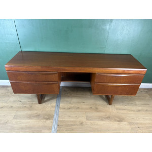 Vintage Mid Century Teak Desk By Stonehill Furniture