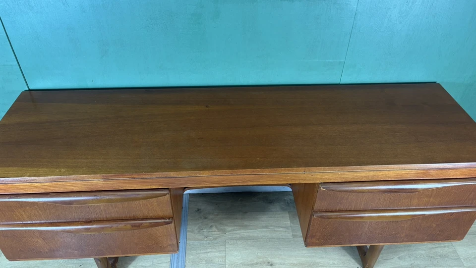 Vintage Mid Century Teak Desk By Stonehill Furniture