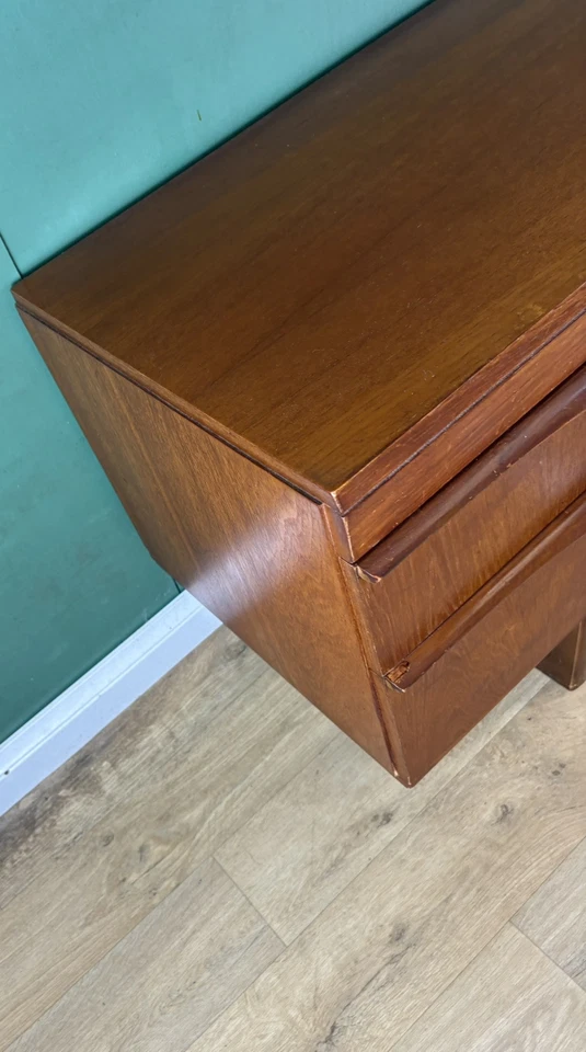 Vintage Mid Century Teak Desk By Stonehill Furniture