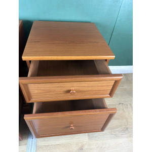Vintage Mid Century Teak G Plan Pair Of Two Bedside Cabinets