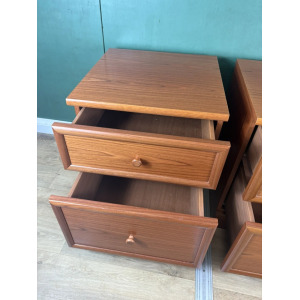 Vintage Mid Century Teak G Plan Pair Of Two Bedside Cabinets