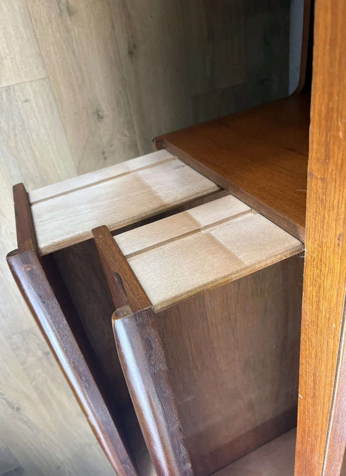 Vintage Mid Century Teak Desk By Stonehill Furniture