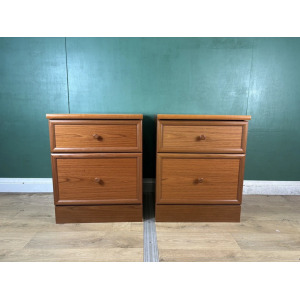 Vintage Mid Century Teak G Plan Pair Of Two Bedside Cabinets