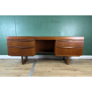 Vintage Mid Century Teak Desk By Stonehill Furniture
