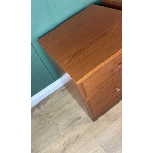 Vintage Mid Century Teak G Plan Pair Of Two Bedside Cabinets