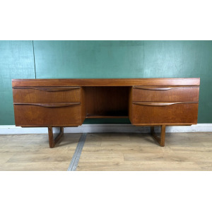 Vintage Mid Century Teak Desk By Stonehill Furniture