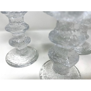 Set of 3 Iittala Finnish Candlesticks Designed by Timo Sarpaneva