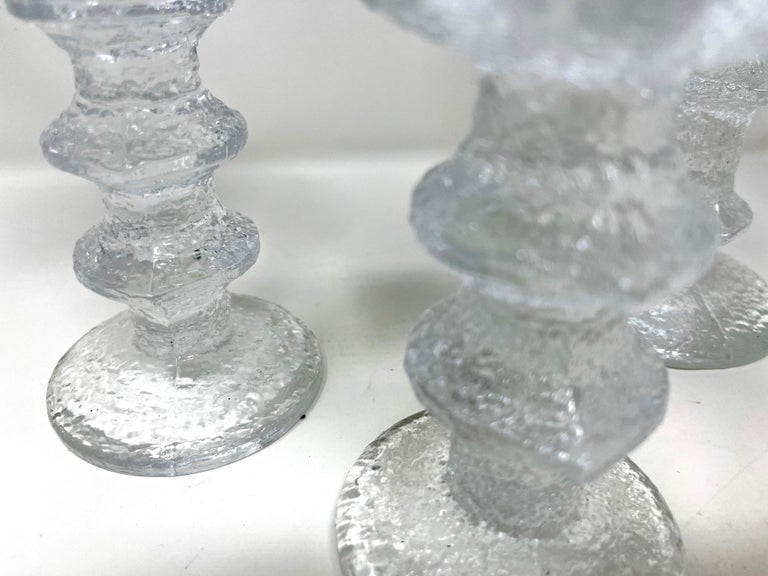 Set of 3 Iittala Finnish Candlesticks Designed by Timo Sarpaneva